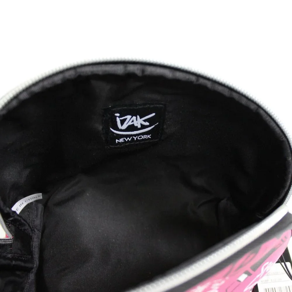 Izak Zenou Speak Love! Zip Dome Cosmetic Makeup Bag Case